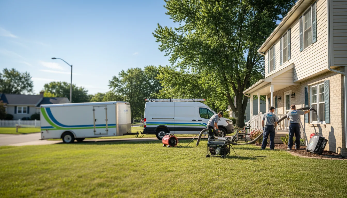 Flooded Basement Restoration And Cleanup With Repair in Lansing, IL near me